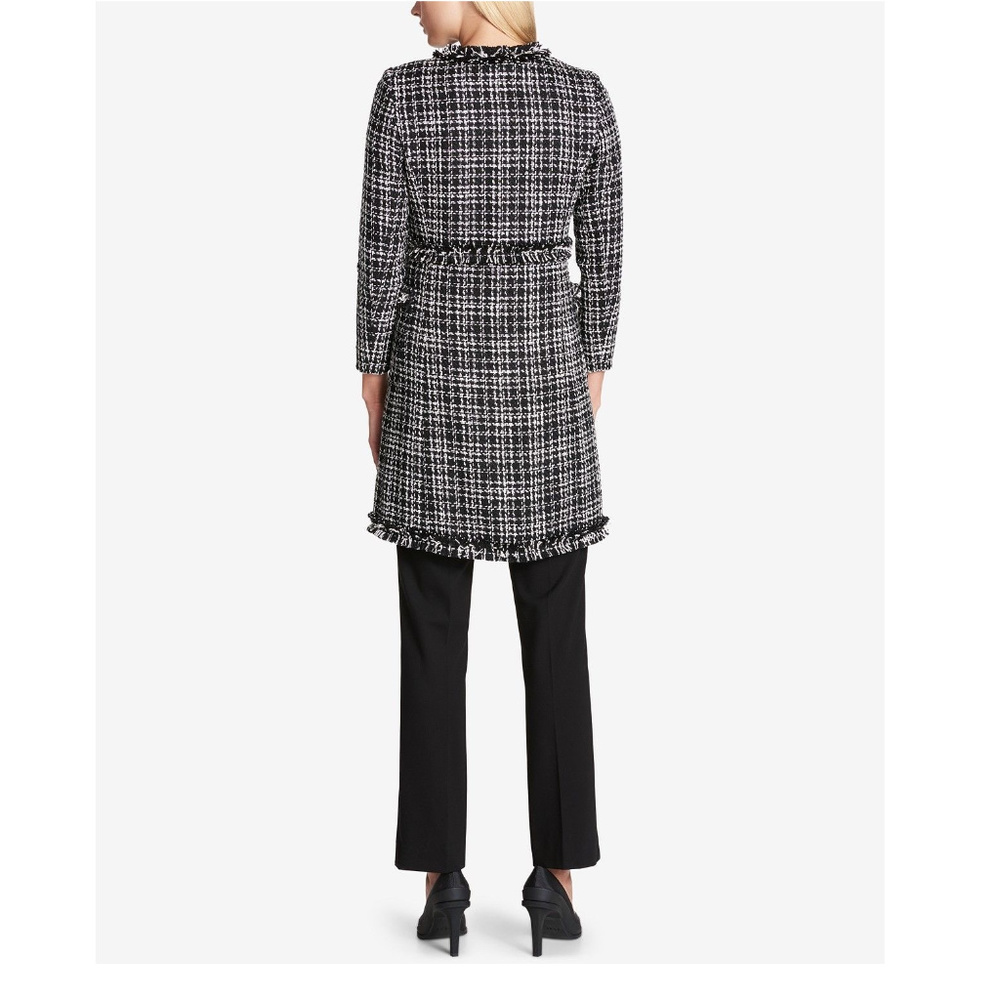 DKNY Tweed Topper Jacket, Oxford, Black, 16 - Picture 2 of 7